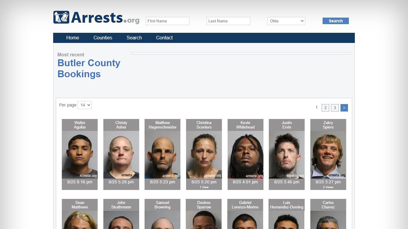 Butler County Arrests and Inmate Search